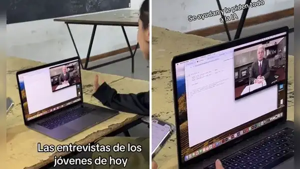 Joven causa debate al usar inteligencia artificial en entrevista laboral y dicen: “Eso es trampa”