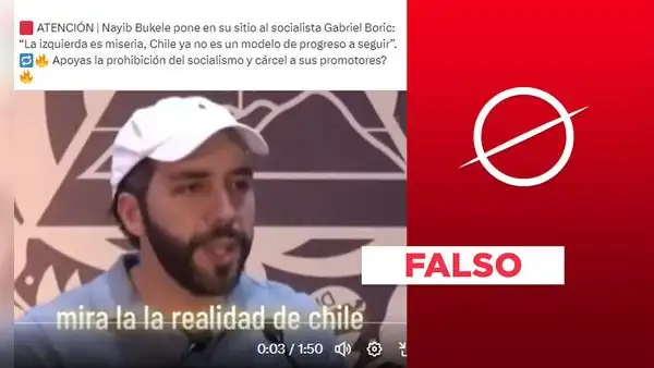 Nayib Bukele no dijo a Gabriel Boric que "la izquierda es una miseria" en rueda de prensa