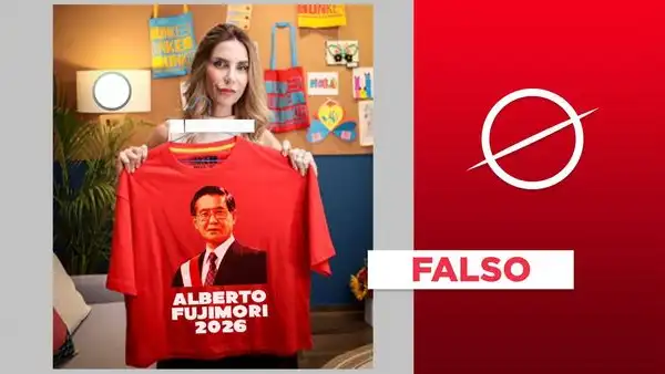 Juliana Oxenford no mostró polo con mensaje "Alberto Fujimori 2026": es un montaje