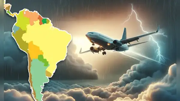 Un vuelo entre 2 países de Sudamérica es el más turbulento del mundo: fuerza del aire cambia cada 2x3
