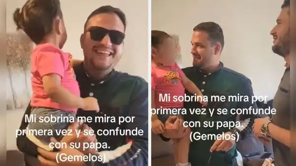 Niña descubre que su papá tiene un hermano gemelo y su reacción es viral: “La desconfiguraron”