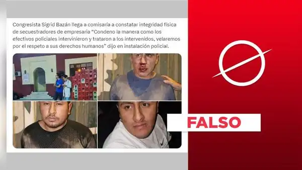 Sigrid Bazán no visitó a secuestradores detenidos de la empresaria Jackeline Salazar