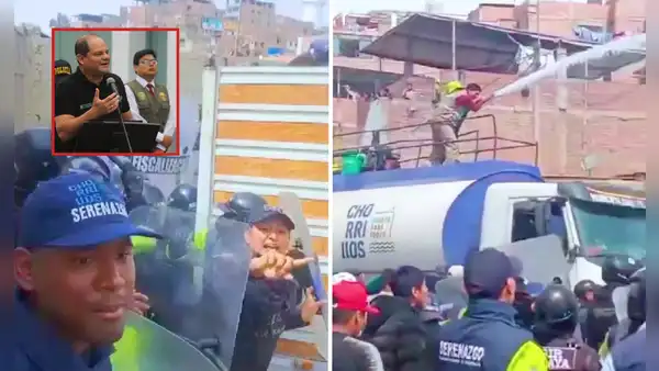 Surco reclama terreno y 6 serenos terminan heridos: acusan a alcalde de Chorrillos de ataques con camiones