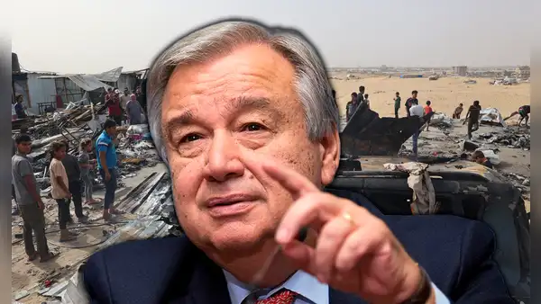 ONU condena el bombardeo de Israel a campo de desplazados en Rafah, en la Franja de Gaza