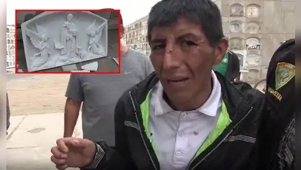 El Agustino: capturan a sujeto que robaba lápidas de más de S/2.000 en cementerio El Ángel