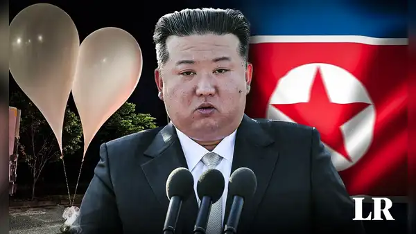 El líder de Corea del Norte, Kim Jong-un, lanza cientos de globos llenos de "basura y mugre" a Corea del Sur