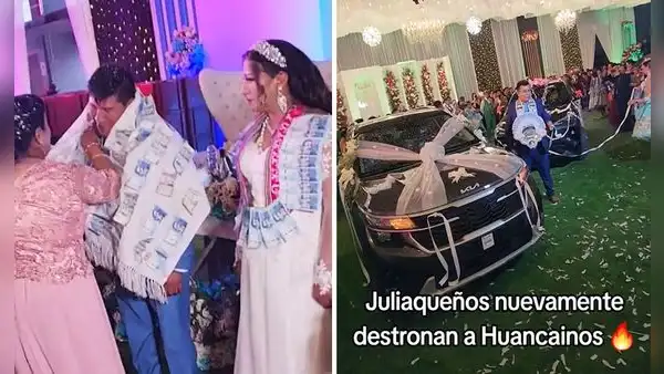 Tiktoker muestra los lujosos carros regalados en matrimonios de Juliaca y dice: “Destronó a Huancayo”