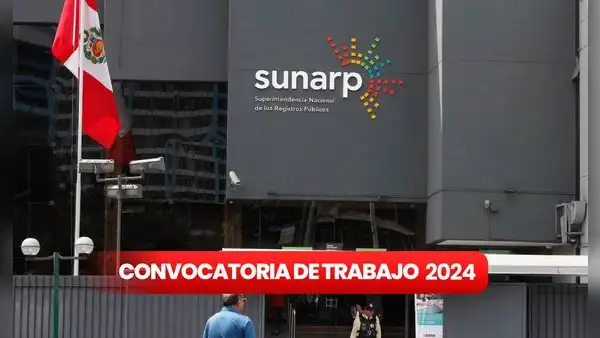 Sunarp lanza convocatoria CAS para universitarios y bachilleres con sueldos de hasta S/3.000