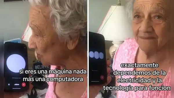 Adulta mayor enfrenta a ChatGPT, pero este la dejó en shock: "Eres una máquina nada más"