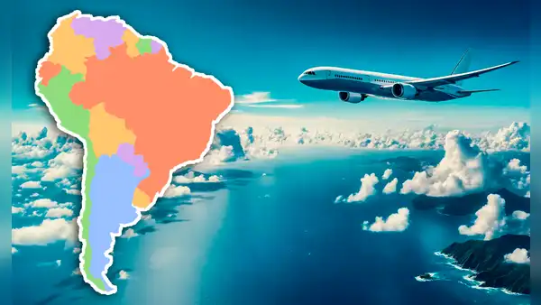 Un vuelo hacia Sudamérica es el más largo del mundo sobre el mar: dura casi 13 horas y sin escalas