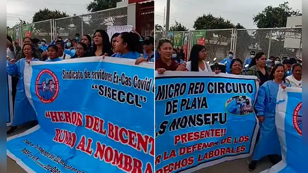 Extrabajadores COVID del Minsa denuncian falta de pagos: "Ayer fuimos héroes, hoy estamos olvidados"