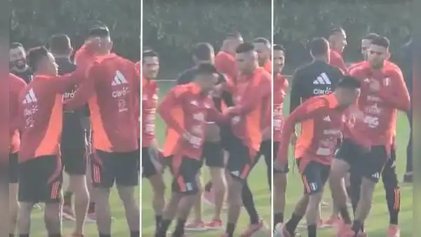 Christian Cueva lapeó a Carlos Zambrano y el 'León' se picó: le devolvió el golpe en entrenamiento