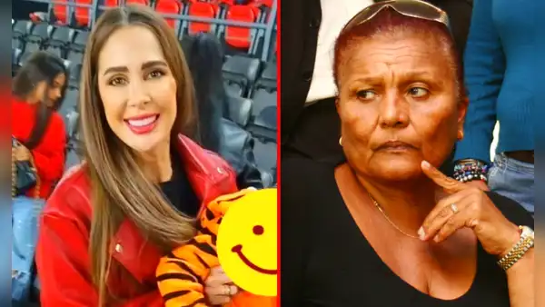Ana Paula Consorte y sus hijos presentes en partido Perú vs Paraguay, pero distanciados de 'Doña Peta'