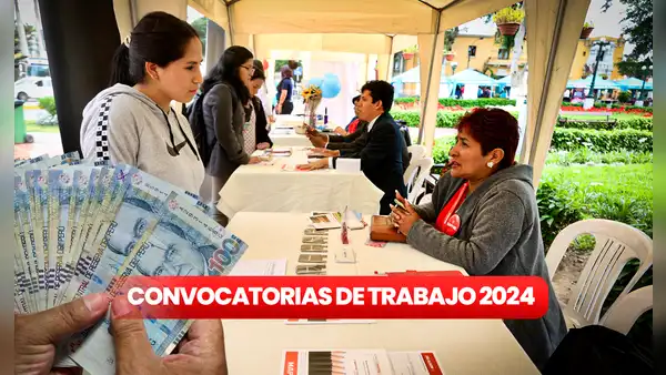 ¡Sueldos de hasta S/10.000! Descubre las convocatorias disponibles en el Estado del 10 al 16 de junio