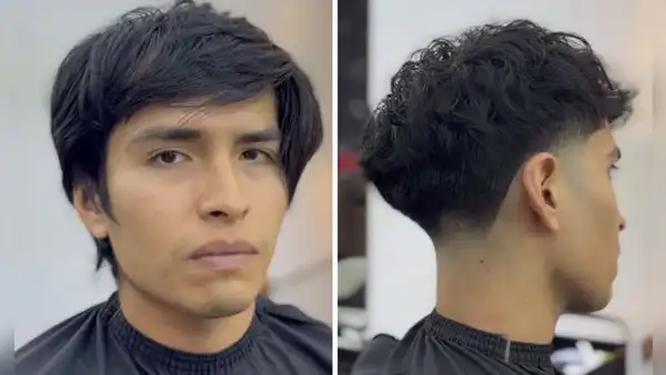 Peruano le realizó radical cambio de look a joven y en redes dicen: “¿Barbero o cirujano?”