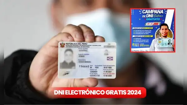 Anuncian campaña de DNI electrónico gratuito: conoce cómo obtenerlo del 18 al 24 de junio