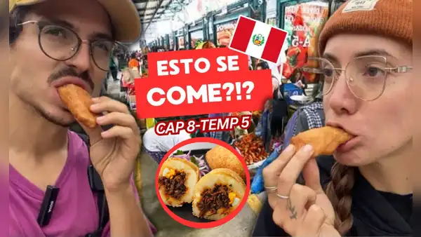 Argentinos visitan mercado de Lima para probar platos peruanos y se sorprenden con precios: “La papa rellena es muy cara”