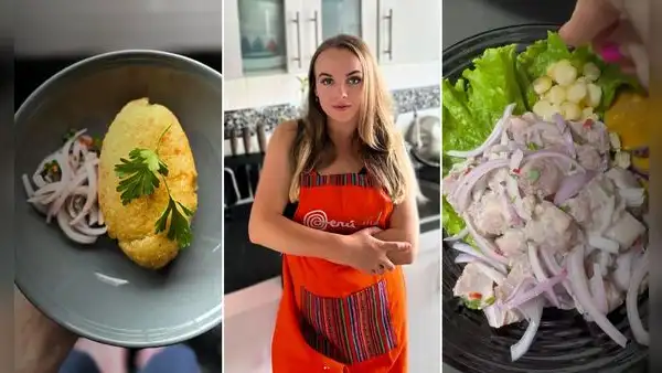 Ucraniana dejó su carrera de abogada y hoy se dedica a cocinar platos peruanos en TikTok: “me encanta el arroz con pollo”