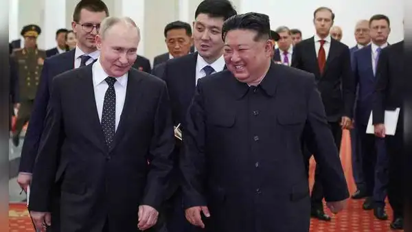 Kim Jong Un expresa "su apoyo" a Rusia en guerra contra Ucrania tras llegada de Putin a Corea del Norte