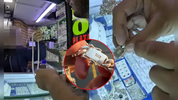 Joven gastó sus ahorros en un collar de plata en Centro de Lima y se lleva gran sorpresa: "Se ve original"