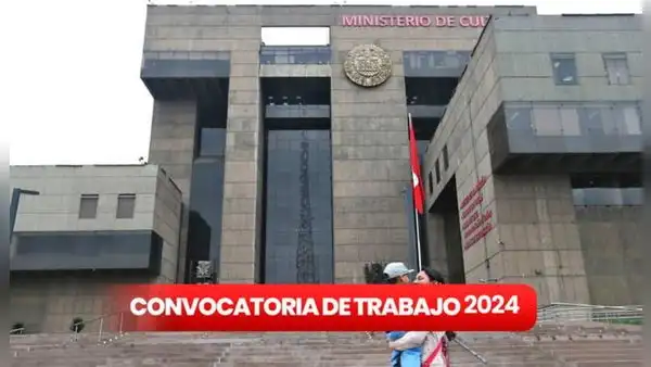 ¿Con secundaria completa? Ministerio de Cultura abre convocatoria de trabajo con sueldos de hasta S/11.100