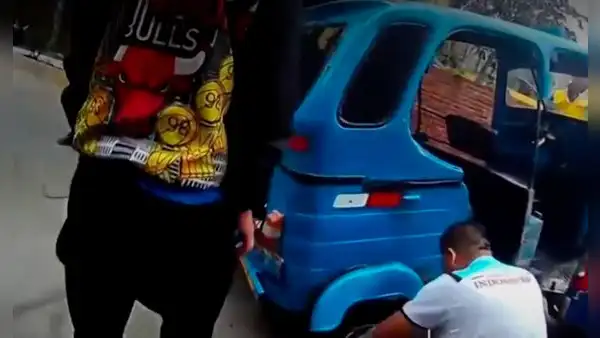 Independencia: chofer informal destroza su mototaxi para evitar ir al depósito