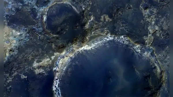 Los paisajes metálicos en Marte que fotografió la ESA revelan una historia de hace 3.600 millones de años