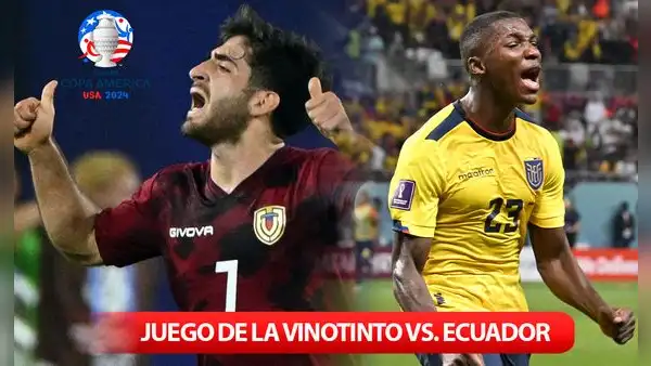 Juego de la Vinotinto vs. Ecuador HOY EN VIVO vía Televen: ¿a qué hora juega Venezuela por Copa América 2024?