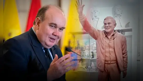 Municipalidad de Lima devela estatua de Luis Castañeda Lossio:  vecinos cuestionan homenaje hecho por Rafael López Aliaga