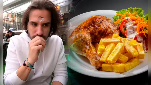 Argentino prueba por primera vez POLLO A LA BRASA y sorprende a sus amigos por su forma de comer: "Se come el pellejito"