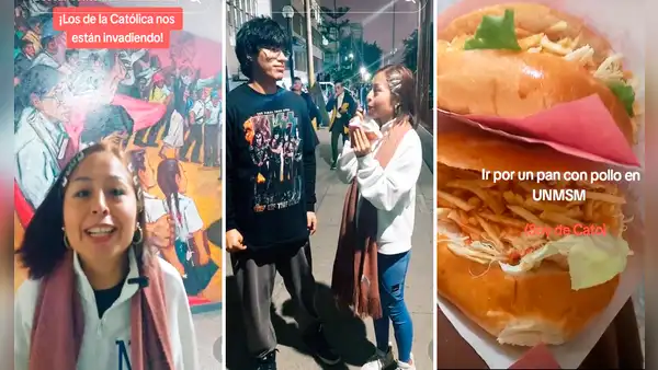 Alumnos de la PUCP van a San Marcos a comprar pan con pollo y les dicen: “Por su culpa ya lo subieron S/0,50”