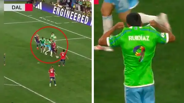 ¡Apareció el goleador! Ruidíaz marcó espectacular golazo de cabeza y su equipo remontó en la MLS