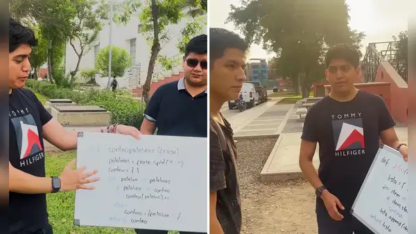 Joven de la UPC pone a prueba nivel académico de alumnos de la UNI con ejercicios de programación: "Es otra cosa"