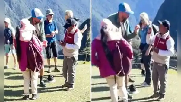 Expulsan a turistas de Machu Picchu por tomarse foto con bandera: “No pueden hacer lo que quieren”