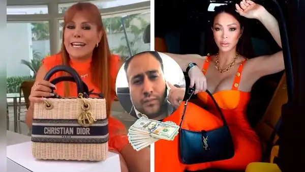 Magaly Medina expone que Sheyla Rojas usaría carteras ‘bamba’ y señala: “Esto no deja bien parado a Sir Winston”