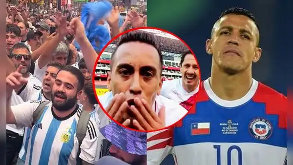 Hinchas de Argentina lanzan polémica barra para dejar fuera a Chile de la Copa América: “Somos peruanos”