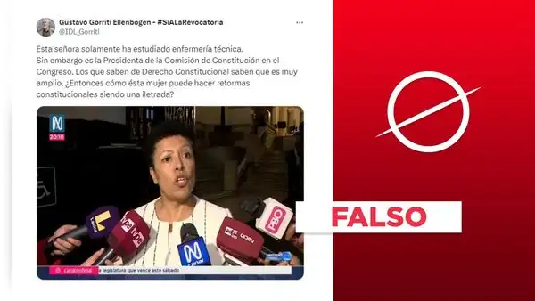 Gustavo Gorriti no llamó "iletrada" a Martha Moyano en X: es una cuenta falsa