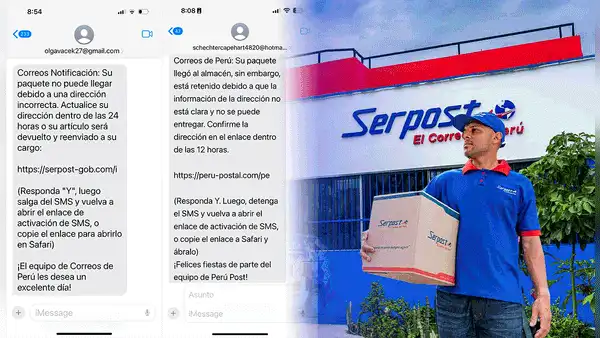 Alertan nueva modalidad de estafa: usan nombre de Serpost para robar datos personales