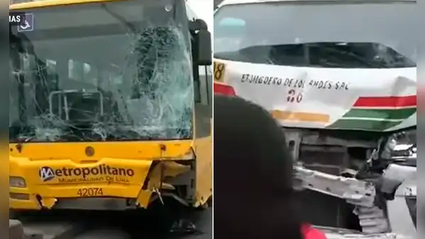 Bus del alimentador del Metropolitano provocó múltiple choque en Comas: dejó 19 heridos