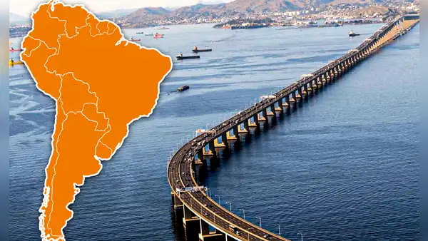 El país de Sudamérica con el puente más largo de la región: tiene 8 carriles y mide más de 13.000 km