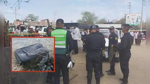 Piura: hallan cuerpo humano dentro de una maleta en la carretera Sullana - Paita
