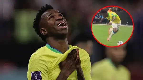 Vinícius intenta jugada a lo Neymar, pero le sale un ‘blooper’ y causa burla en redes
