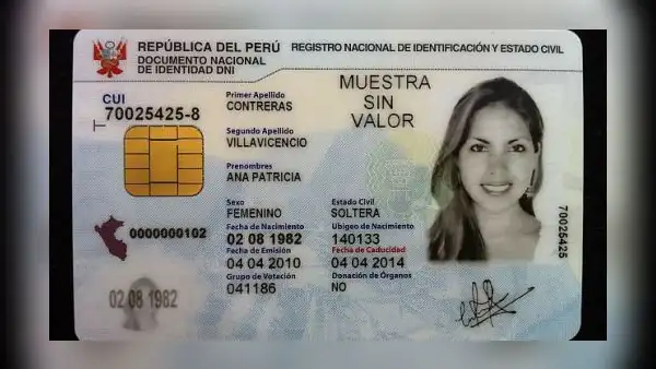 ¿Cuál es la información que almacena el chip del DNI electrónico que emite Reniec?