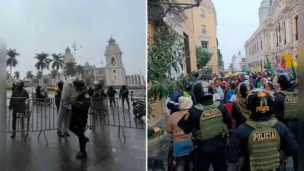 Protestan contra López Aliaga por reubicación de comerciantes: MML cierra plaza de Armas y alrededores