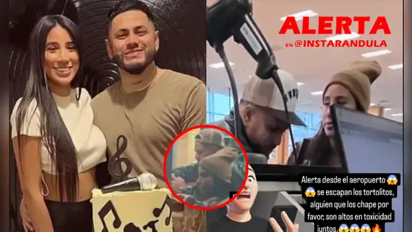 ¿Viaje de reconciliación? Samahara Lobatón y Bryan Torres son captados juntos en el aeropuerto
