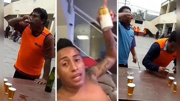 Peruanos participan en carrera con vasos de cerveza y usuarios bromean: “Los entrenamientos de Christian Cueva"