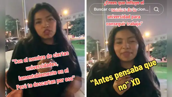 Estudiante genera debate al decir: “En Perú, las empresas te descartan por la universidad de la que egresas”