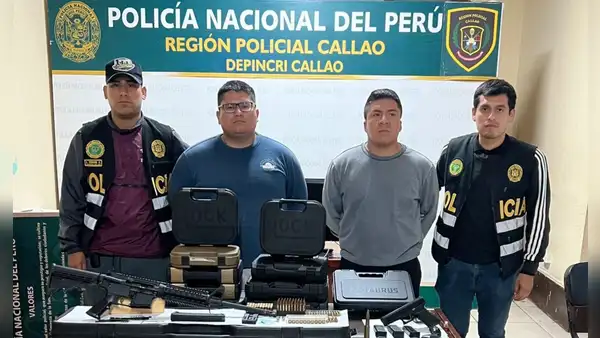 PNP incauta armas de fuego y captura a presuntos integrantes de banda delictiva en el Callao
