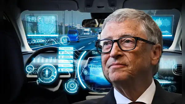 La predicción de Bill Gates sobre la IA y la industria automotriz que se cumpliría en 2025