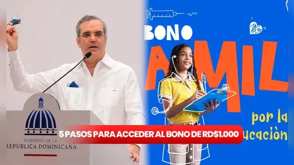 Bono a Mil 2024: ACCEDE al pago de RD$1.000 del Bono Escolar en 5 pasos y revisa el LINK de registro